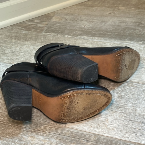 Rag & Bone, Black Leather Harrow Booties 6.5 Boots, EU 37 - Picture 3 of 10
